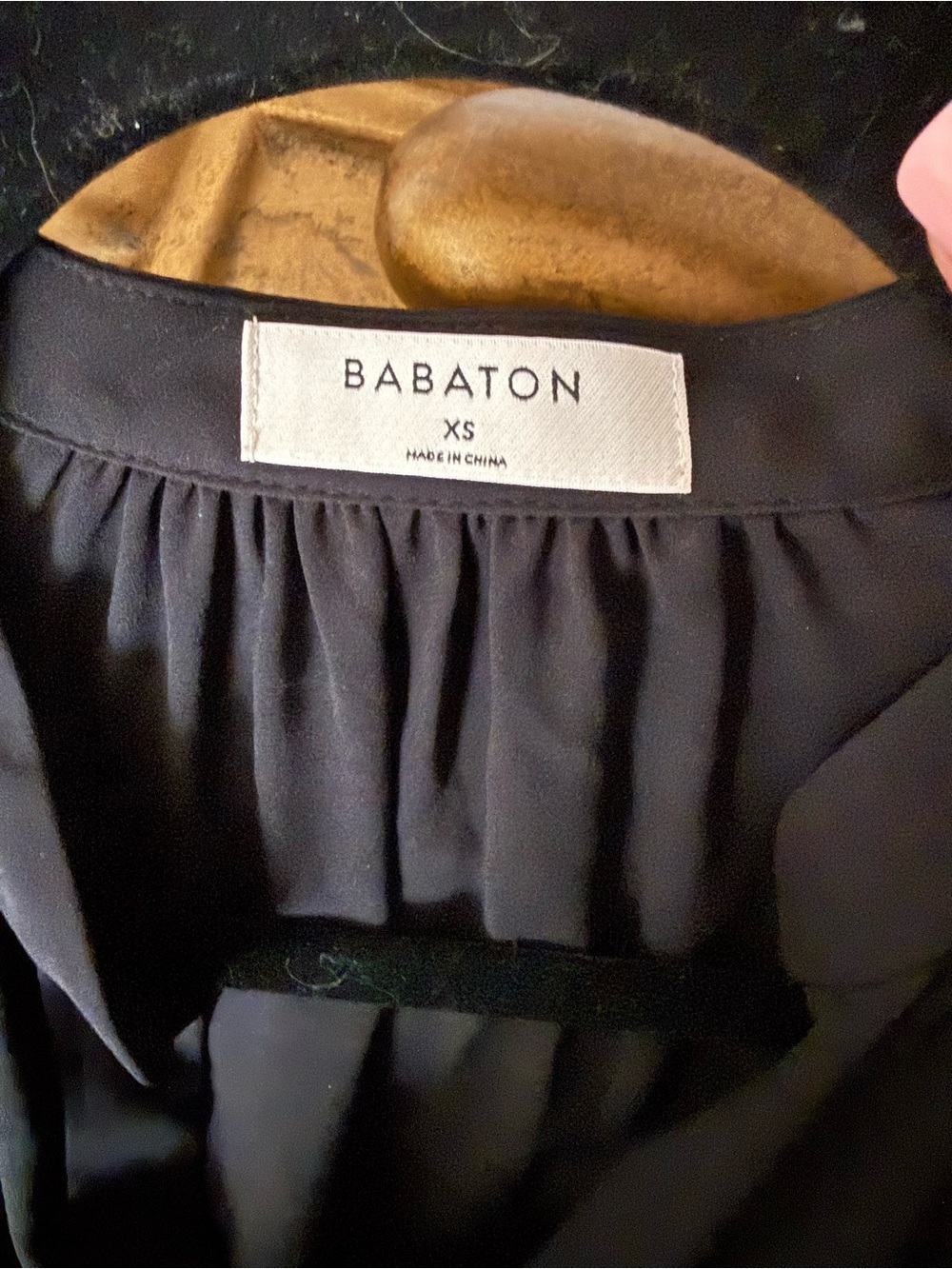 Aritzia Babaton Black Dress tie waist – Size XS - Picture 5 of 7
